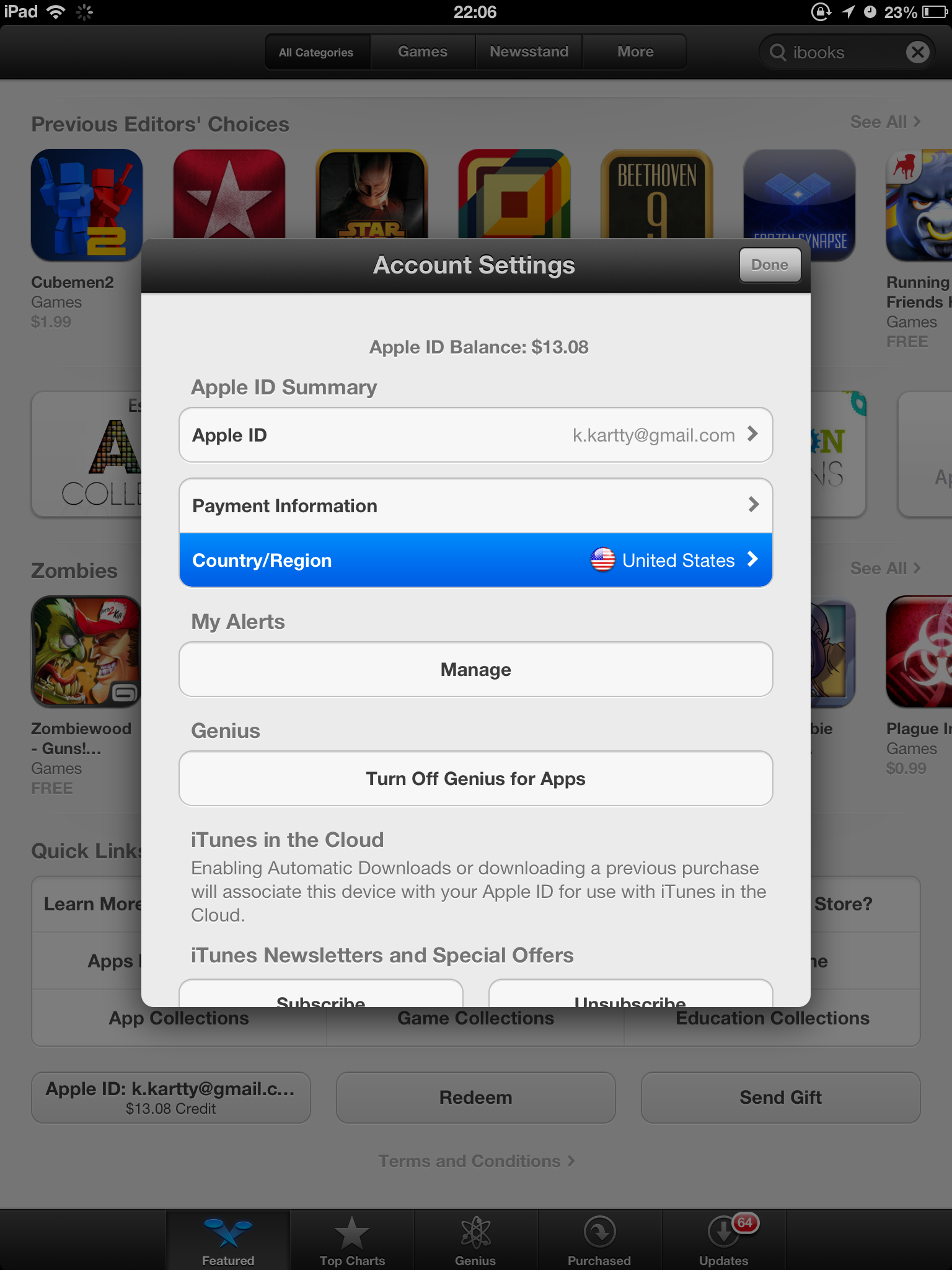 apple itunes account