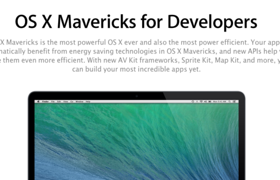 OS X Mavericks Available for Developers