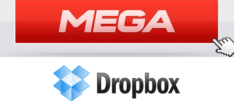 dropbox or mega