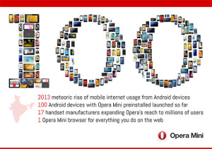 Opera Mini To Come Preloaded On More Android Devices in the Indian Market