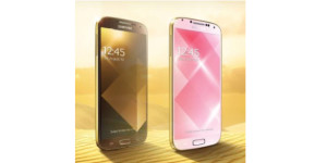 Samsung launches gold coloured S4