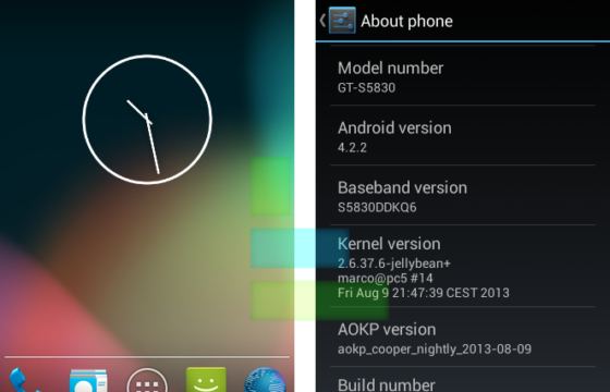 Jellybean 4.2.2 Custom ROM for Samsung Galaxy Ace GT-5830