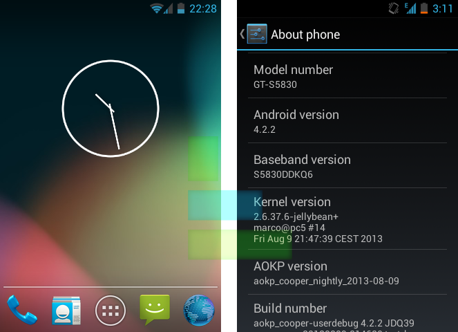 Jellybean 422 Custom Rom For Samsung Galaxy Ace