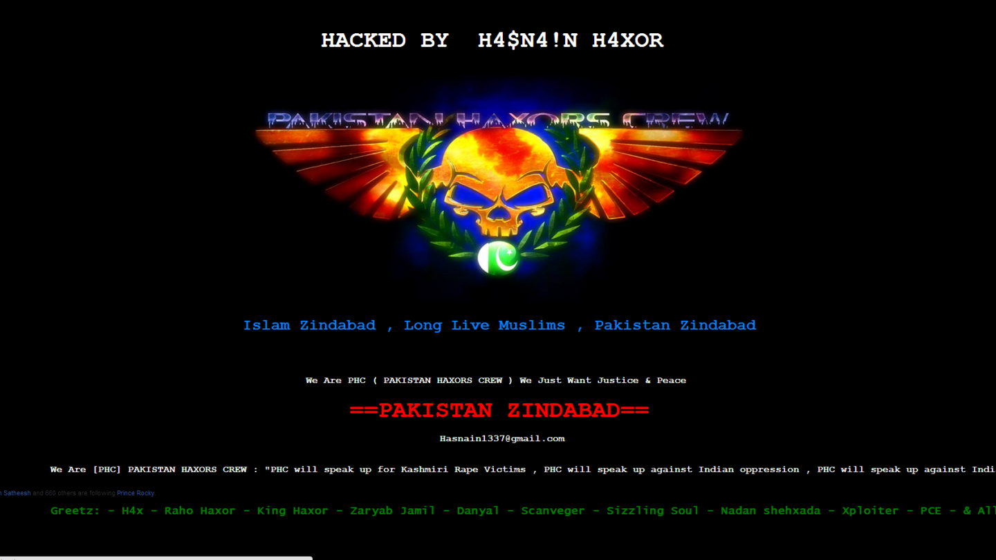 Jaya TV Hacked By Pakistani Hacker