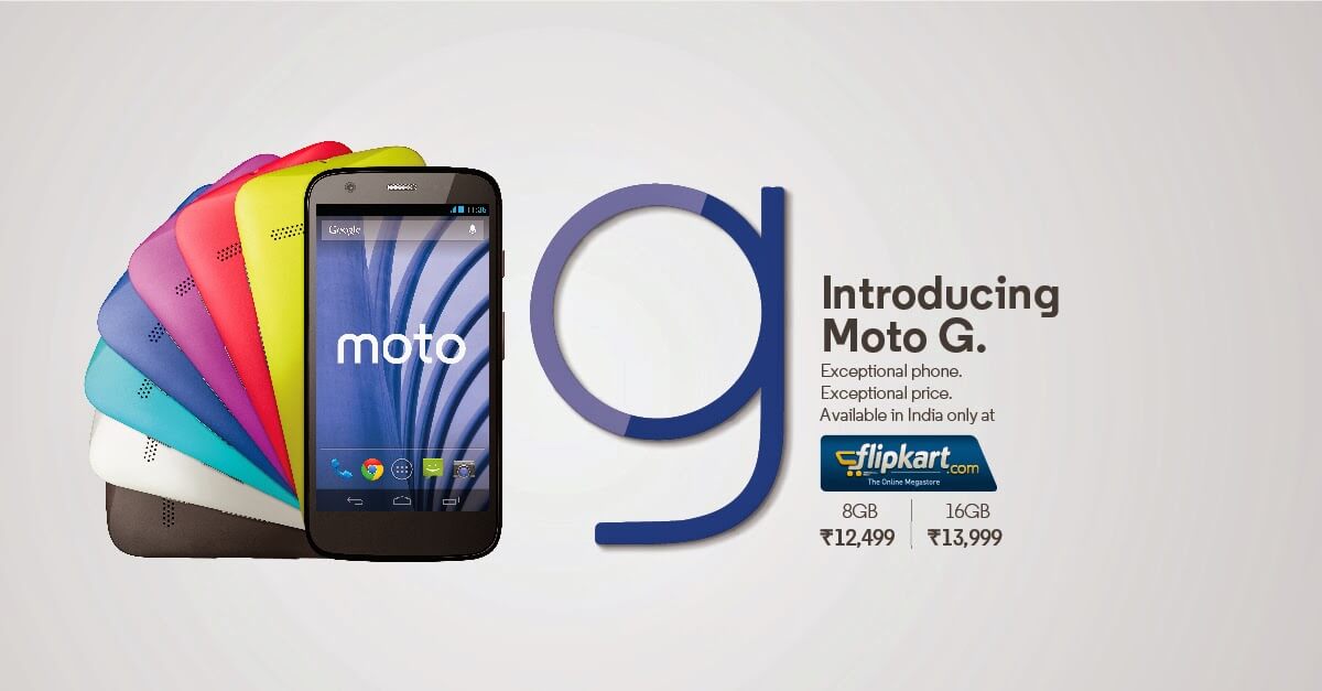 Motorola Moto G released in India for ₹12500