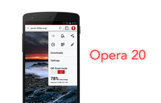 Opera 20 for Android Now Has WebRTC and GetUserMedia() Support
