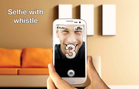 Take Selfies On Your Android With A Whistle Using Whistle Camera