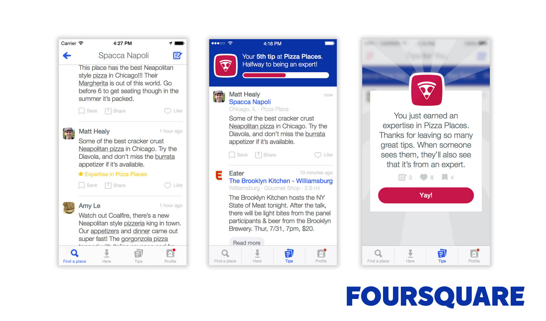 Foursquare Expertise to be a core feature of the platfrom