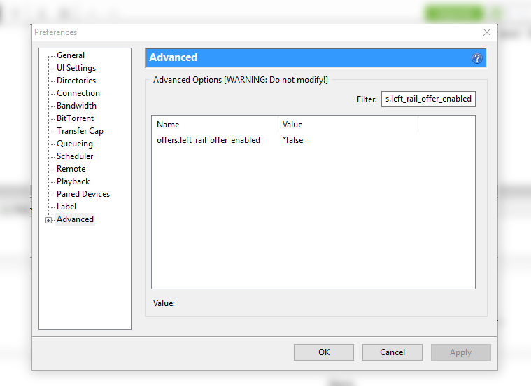 How to disable ads on uTorrent - Step-2