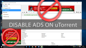 How to disable ads on uTorrent