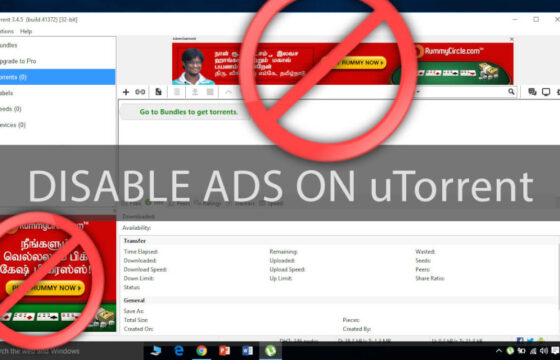 How to disable ads on uTorrent