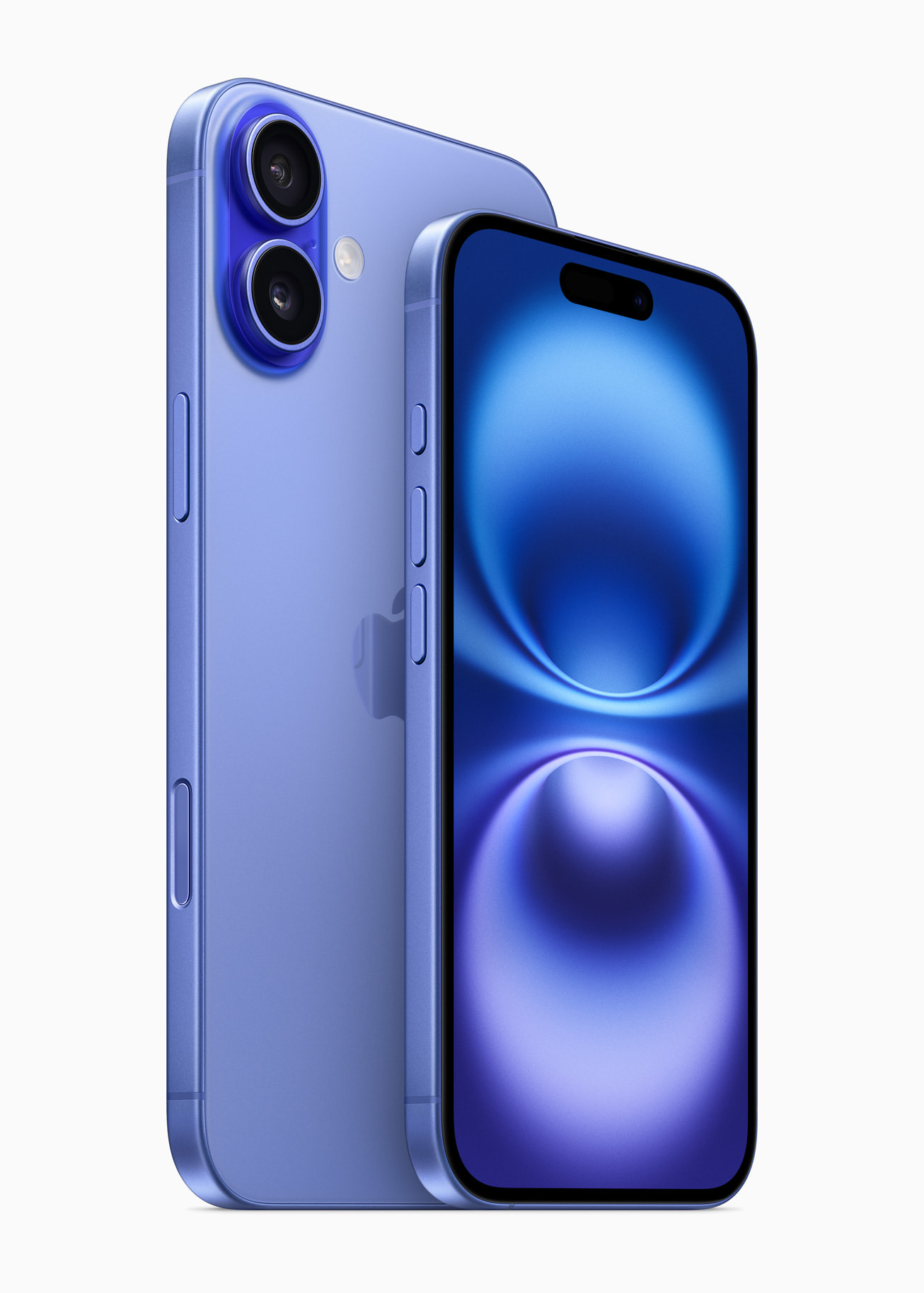 Apple iPhone 16 in ultramarine, official product image
