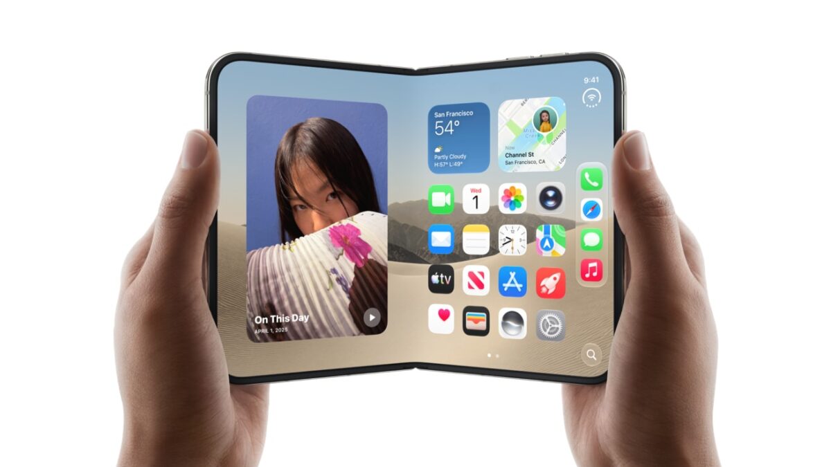 Apple's iPhone Duo open, shown in the iPhone Handoff article