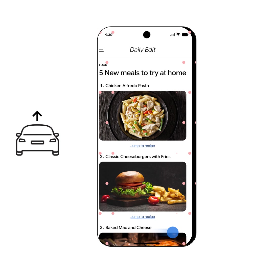 Motion Assist bubbles on screen edges while using phone in a vehicle