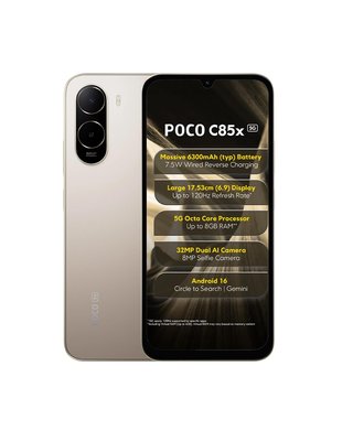 POCO C85x 5G, 4GB RAM and 64GB storage