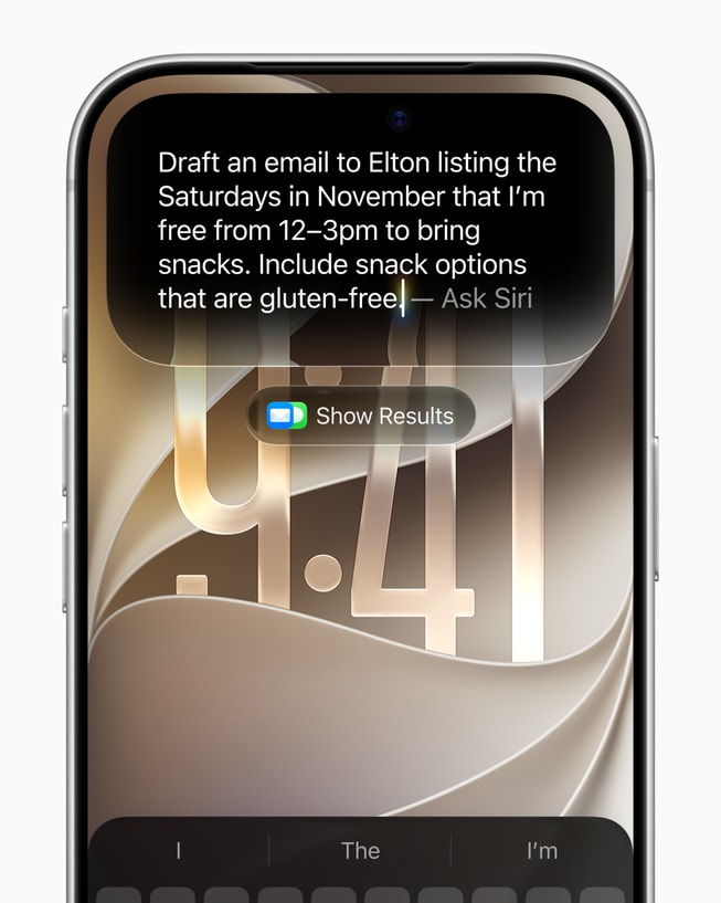 Siri AI personal context search on iPhone India