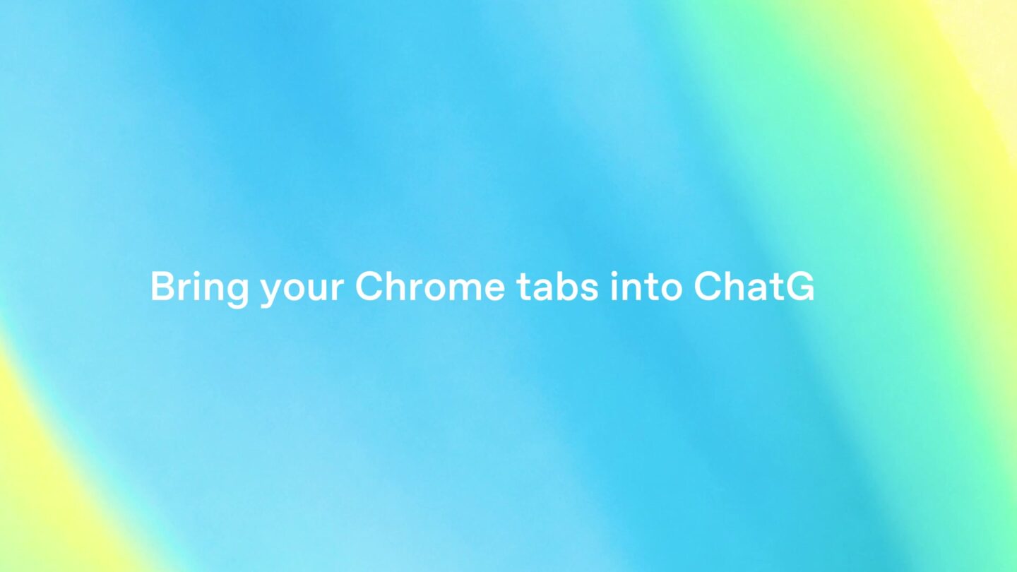 OpenAI title card reading Bring your Chrome tabs into ChatGPT