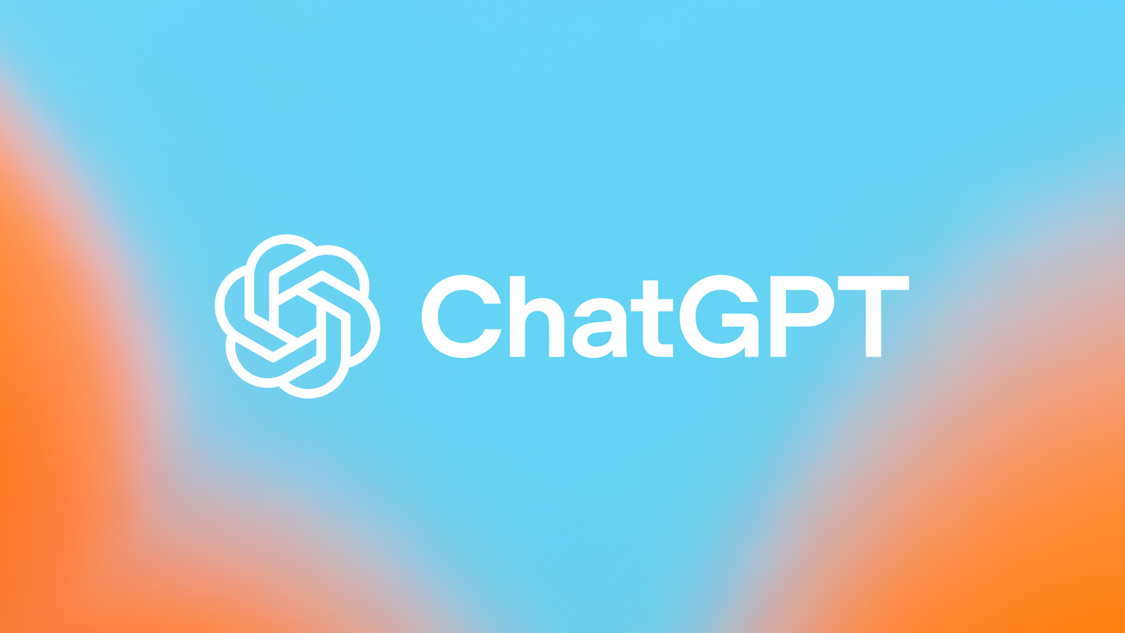 ChatGPT logo on a dark background