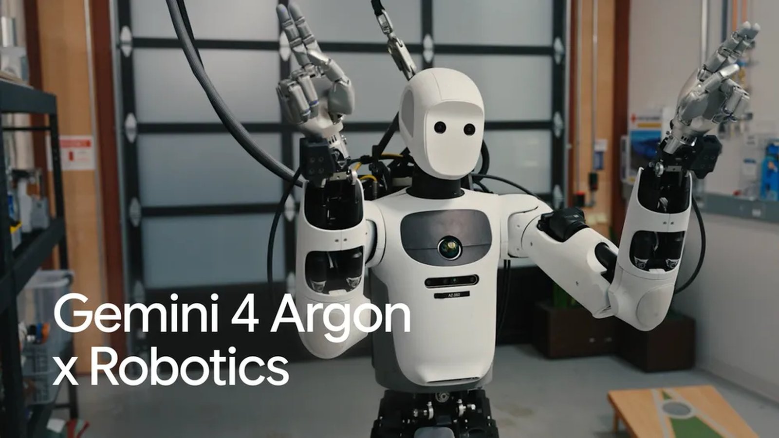 Humanoid robot demo from Google's Gemini 4 Argon announcement