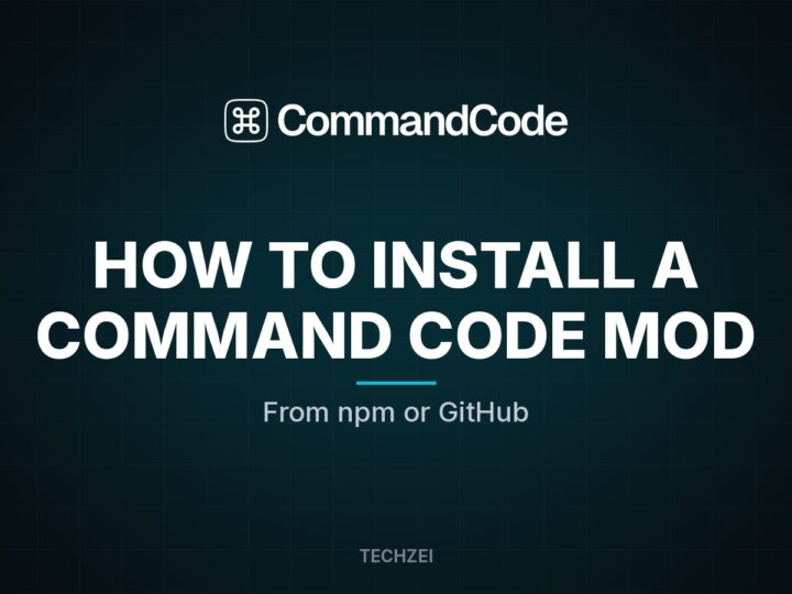How to Install a Command Code Mod from npm or GitHub