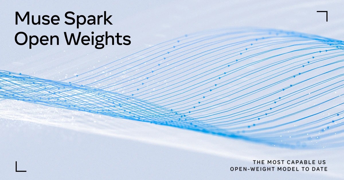 Muse Spark Open open weights announcement graphic from Meta