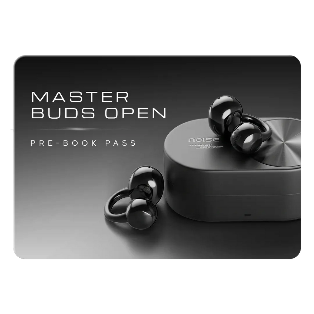 Noise Master Buds Open pre-order pass showing the ₹999 pass price and launch offer
