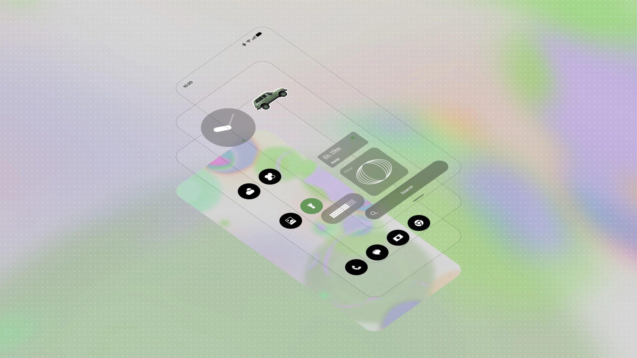 Nothing OS 5.0 redesigned homescreen with tinted icons and widgets