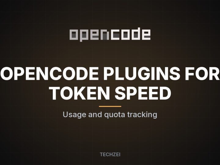 OpenCode Plugins for Token Speed and Usage