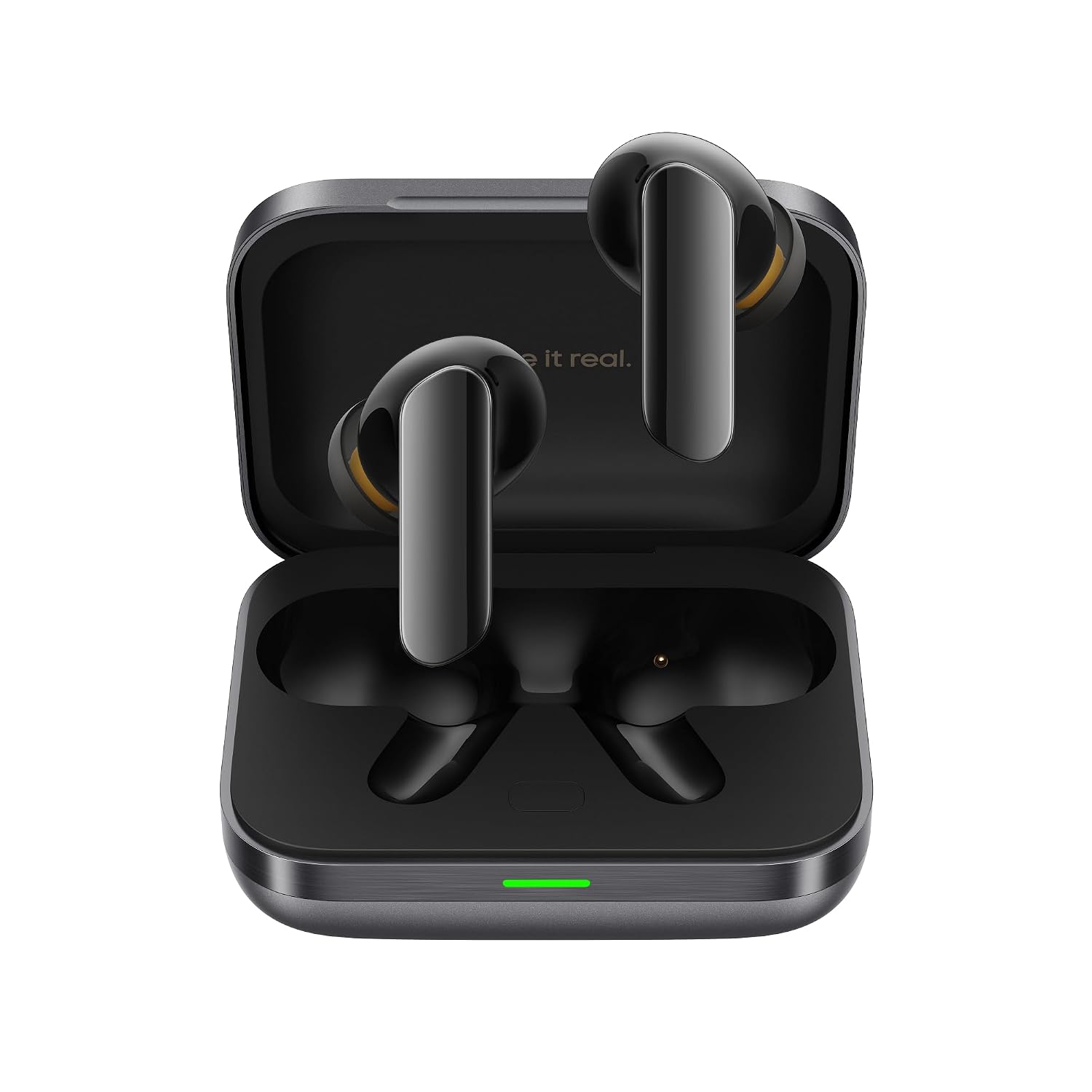 realme Buds Air 7 earbuds with charging case
