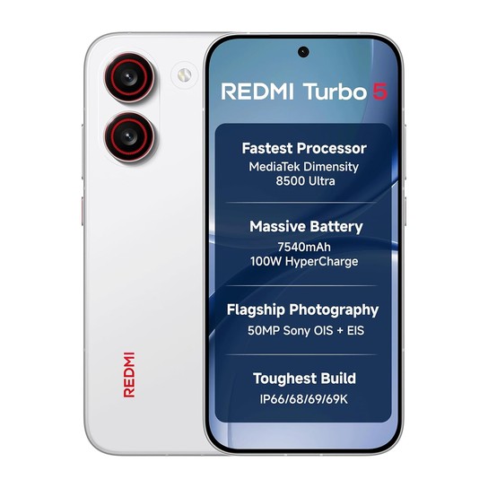 REDMI Turbo 5 in Turbo White