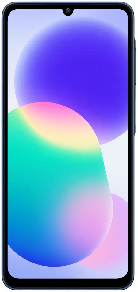 Samsung Galaxy F08 Dark Blue front view, Flipkart twin of A08