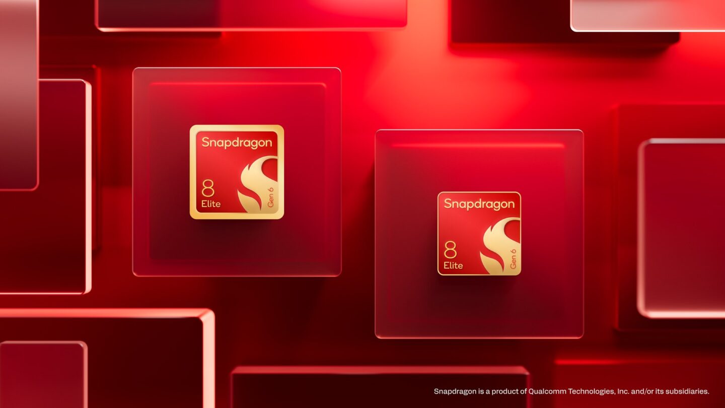 Qualcomm press render of the Snapdragon 8 Elite Extreme Gen 6 and Snapdragon 8 Elite Gen 6 chips