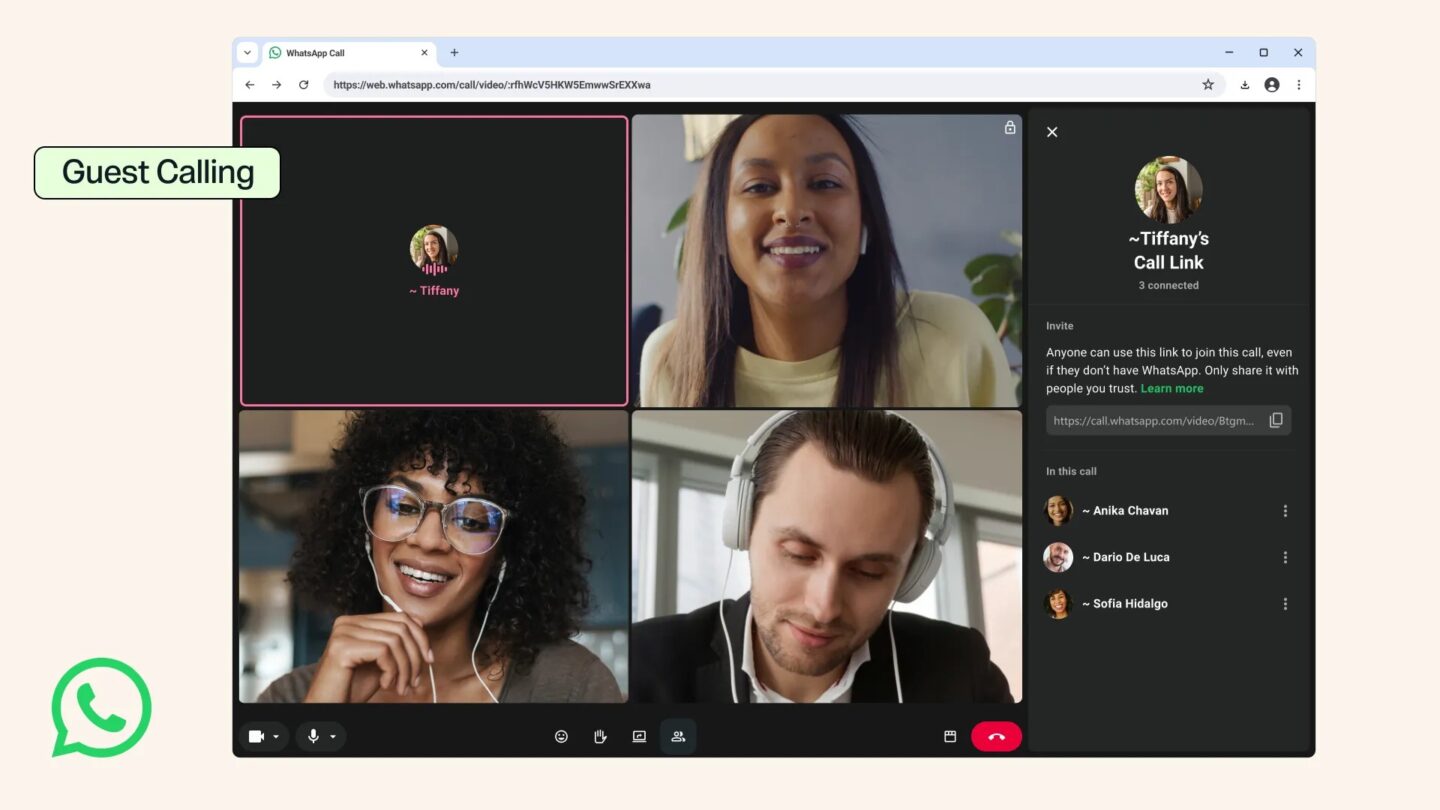 WhatsApp Guest Calls: Invite Anyone to a Call, No Account Needed
